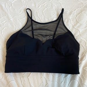 Black mesh lululemon bra